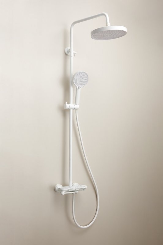 Душевая стойка BELZ B713 B25713-8 матовая белая