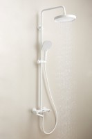 Душевая стойка BELZ B713 B25713-8 матовая белая