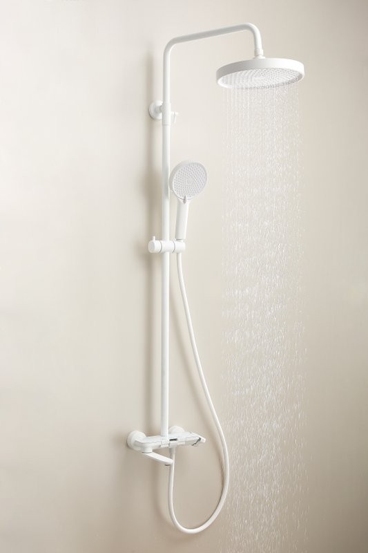 Душевая стойка BELZ B713 B25713-8 матовая белая