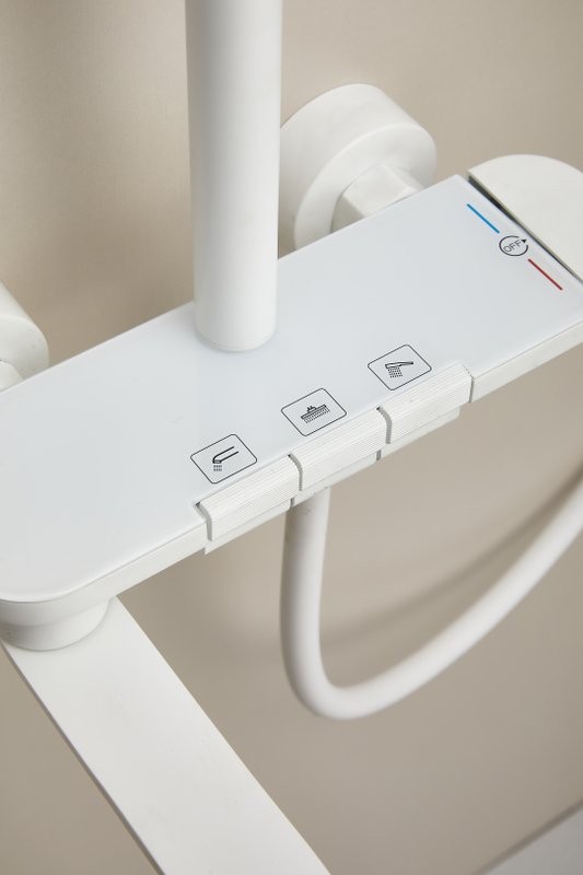 Душевая стойка BELZ B713 B25713-8 матовая белая