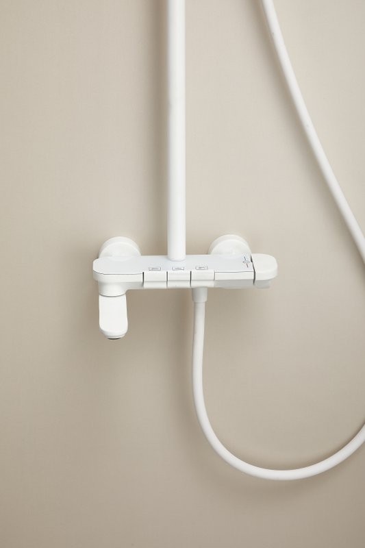 Душевая стойка BELZ B713 B25713-8 матовая белая