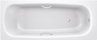 Стальная ванна BLB Universal B70H handles 170x70 см, пристенная, на ножках, с ручками, с шумоизоляцией (уценка: сколы внутри)
