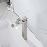 Смеситель для раковины Abber Wasserfall AF8611SP сатин Смеситель для раковины Abber Wasserfall AF8611SP сатин