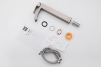 Смеситель для раковины Abber Wasserfall AF8611SP сатин