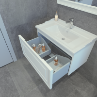 Мебель для ванной комнаты Caprigo Ponza 80 подвесная, белая