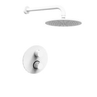 Душевой комплект Paffoni Light KITLIQ013BO С ВНУТРЕННЕЙ ЧАСТЬЮ, белый матовый