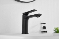 Смеситель для раковины BELZ B507 B10572-7 матовый черный Смеситель для раковины BELZ B507 B10572-7 матовый черный