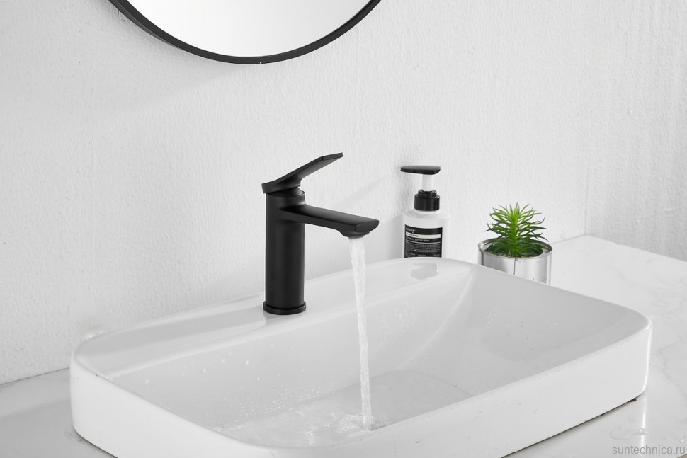 Смеситель для раковины BELZ B507 B10572-7 матовый черный