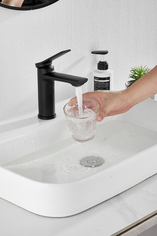 Смеситель для раковины BELZ B507 B10572-7 матовый черный