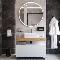 Накладная раковина STWORKI Берген S21411WH 50 глянцевая белая, прямоугольная