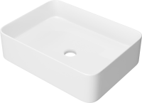 Накладная раковина STWORKI Берген S21411WH 50 глянцевая белая, прямоугольная