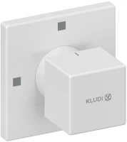 Переключатель потоков Kludi Decus 548465375 белый матовый, на три потребителя