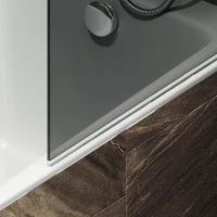 Шторка на ванну Maybahglass MGV-785-5 70x140, профиль матовый хром, стекло графит