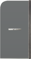 Шторка на ванну Maybahglass MGV-785-5 70x140, профиль матовый хром, стекло графит