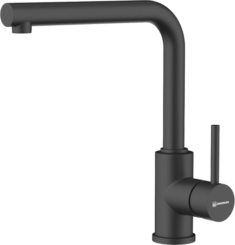 Комплект Мойка Omoikiri Bosen 54-U-BL черная + Смеситель Nakagawa P-BL черный