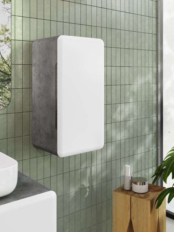 Шкаф в ванную Art&Max Genova 70 подвесной, бетон лофт натуральный