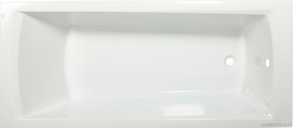 Акриловая ванна Ravak Domino Plus 180x80 см, пристенная, белая, на ножках