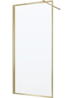 Душевая перегородка Veconi Korato KR81G-70-01-C8 70 см, профиль брашированное золото, стекло прозрачное