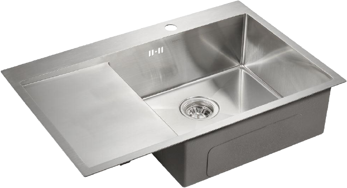 Комплект Мойка Paulmark Kroner PM217851-BSR брашированная нержавеющая сталь R + Смеситель Essen Es213211-CR хром + Измельчитель Intenso