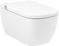 Комплект Lavinia Boho Унитаз подвесной Smart V-Clean 3359101R безободковый, с микролифтом + Инсталляция RelFix 38010010 + Кнопка RelFix 3805004B глянцевая черная, хром + Дозатор RelFix 38040010