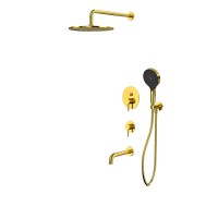 Душевой комплект WHITECROSS Y YSET07TOPGL С ВНУТРЕННЕЙ ЧАСТЬЮ, золото