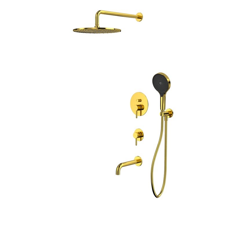 Душевой комплект WHITECROSS Y YSET07TOPGL С ВНУТРЕННЕЙ ЧАСТЬЮ, золото