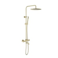 Душевая стойка Timo Saona SX-2380/17 с термостатом, матовое золото