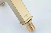 Смеситель для раковины Gappo G17-3 G1017-3 золотой сатин Смеситель для раковины Gappo G17-3 G1017-3 золотой сатин
