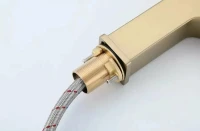Смеситель для раковины Gappo G17-3 G1017-3 золотой сатин Смеситель для раковины Gappo G17-3 G1017-3 золотой сатин
