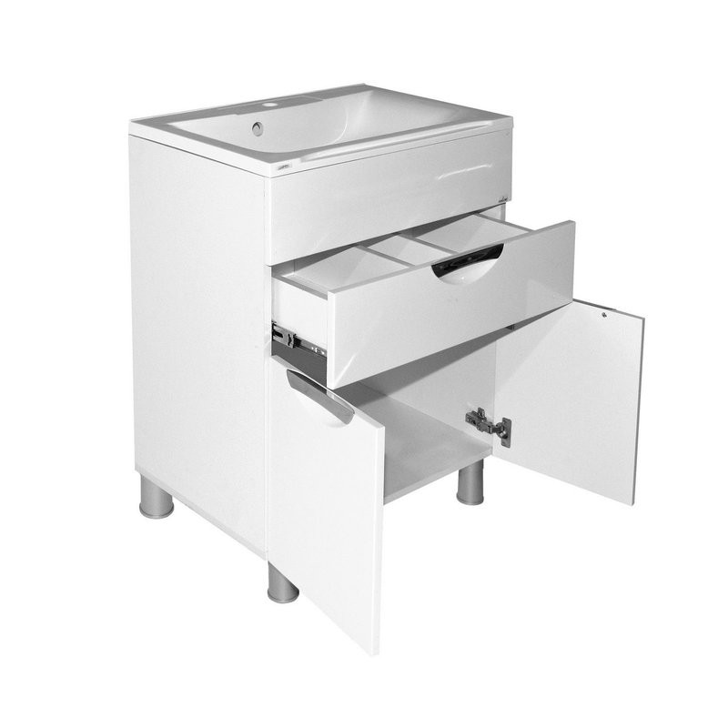 Тумба д/ванной "ЭТЬЕН-65" под раковину Нелли-65 (MIXLINE) (ПВХ)