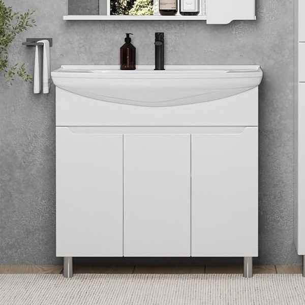 Тумба с раковиной SanStar Bianca 85