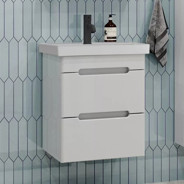 Тумба под раковину SanStar Адель 50 подвесная, белая