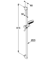 Душевой гарнитур Kludi DIVE S 6893005-00 хром