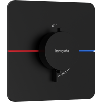 Термостатический смеситель встраиваемый Hansgrohe ShowerSelect Comfort Q 15588670 С ВНУТРЕННЕЙ ЧАСТЬЮ, черный матовый