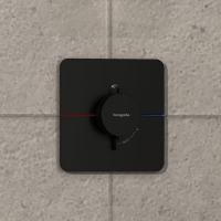 Термостатический смеситель встраиваемый Hansgrohe ShowerSelect Comfort Q 15588670 С ВНУТРЕННЕЙ ЧАСТЬЮ, черный матовый