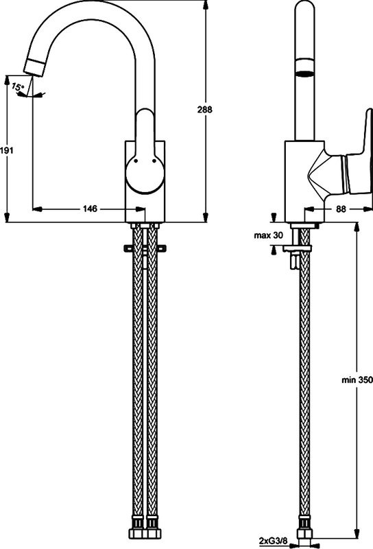 Смеситель для раковины Ideal Standard Connect blue Connect Blue B9933AA