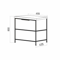 Тумба с раковиной Mixline Бруклин 60 бетон Тумба с раковиной Mixline Бруклин 60 бетон