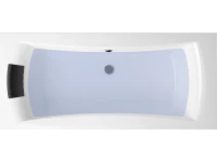 Акриловая ванна Lavinia Boho Evan 200x90 см, встраиваемая, белая, с каркасом, с экраном, с подголовником
