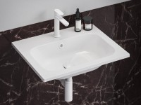 Смеситель для раковины Ravak Eleganta EL 012.11WV BeCool, белый вельвет