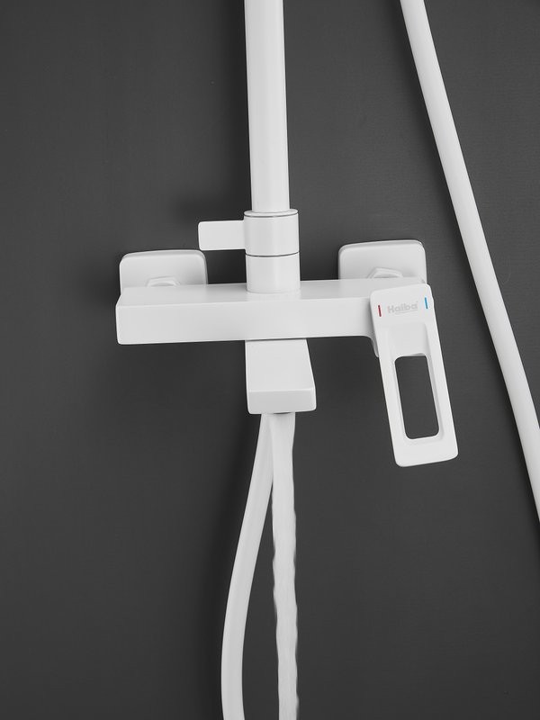 Душевая стойка Haiba HB24732-8 белая