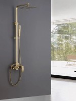 Душевая стойка Abber Wasserfall AF8616G матовое золото