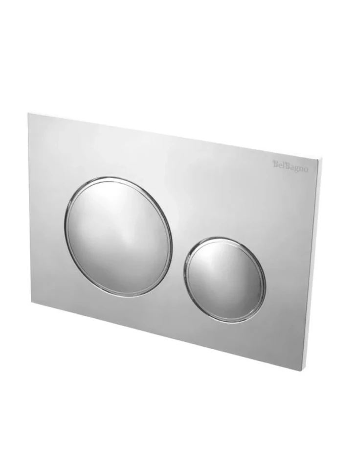Кнопка смыва для унитаза BelBagno BB-03C-CRM пластик, цвет хром
