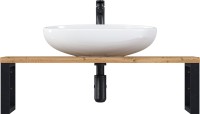 Столешница с раковиной 1MarKa Grunge Loft 90 дуб вотан