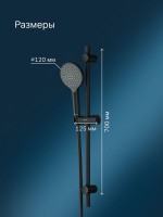 Душевой гарнитур AM.PM Like F0180022 черный Душевой гарнитур AM.PM Like F0180022 черный