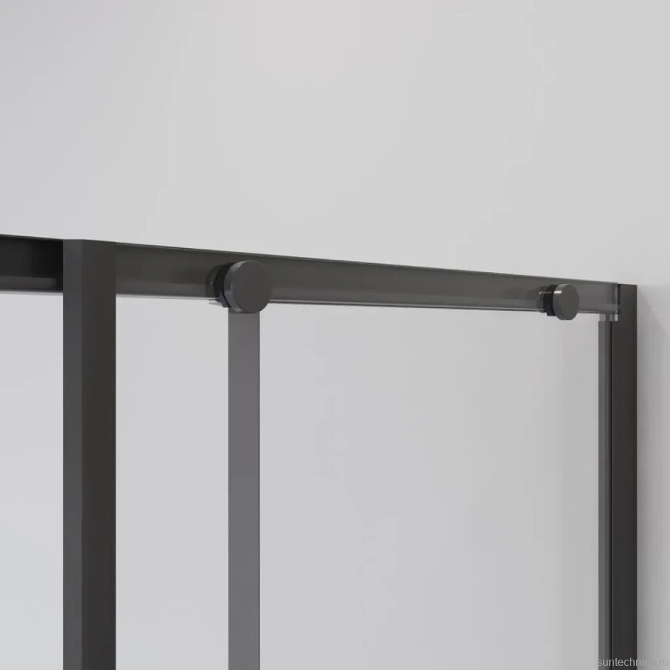 Душевой уголок Niagara Nova NG-6824-34BLACK 100x100, профиль черный матовый, стекло прозрачное