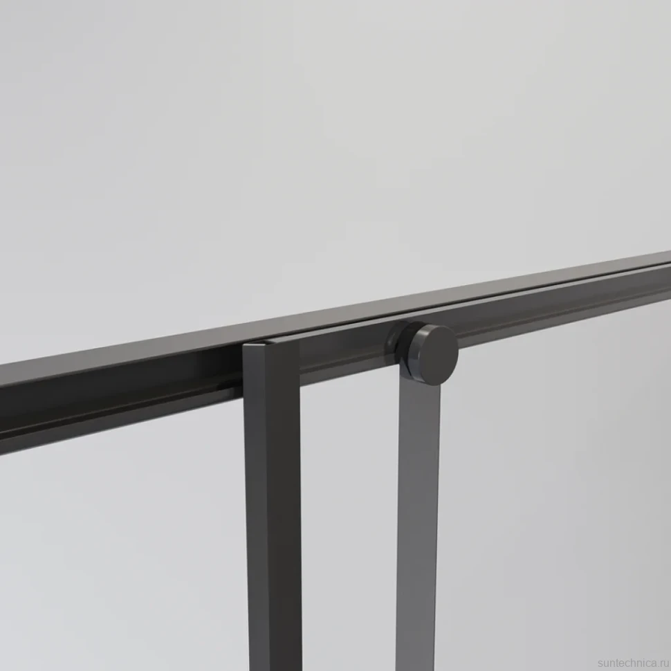 Душевой уголок Niagara Nova NG-6824-34BLACK 100x100, профиль черный матовый, стекло прозрачное