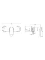 Смеситель для душа AQUATEK Ника AQ1834CR хром