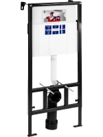Комплект Инсталляция BETTOSERB Sava Fix Slim 40006456 + Кнопка Twin 40006464 цвет глянцевый хром