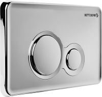 Комплект Инсталляция BETTOSERB Sava Fix Slim 40006456 + Кнопка Twin 40006464 цвет глянцевый хром