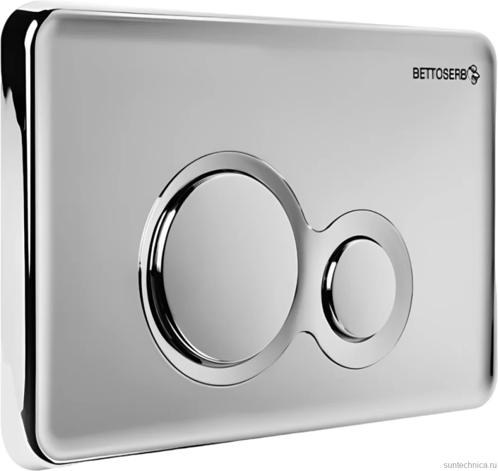 Комплект Инсталляция BETTOSERB Sava Fix Slim 40006456 + Кнопка Twin 40006464 цвет глянцевый хром